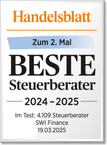 Handelsblatt-Siegel: Deutschlands beste Steuerberater 2024/2025 – TAXURA